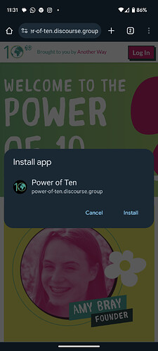 Install the app